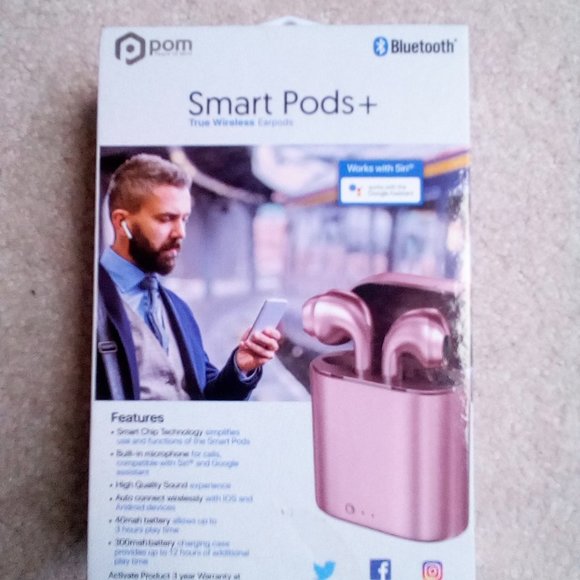 POM SMART PODS Other - POM Smart Pods+ True Wireless Earphones BRAND NEW